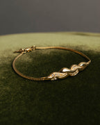 "Christian Dior" 80's-90's Gold tone rhinestone bracelet