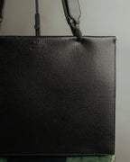 “GUCCI” 90’s structured box leather handbag
