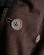 "CHRISTIAN DIOR MONSIEUR"
 Dark brown oversized trench coat