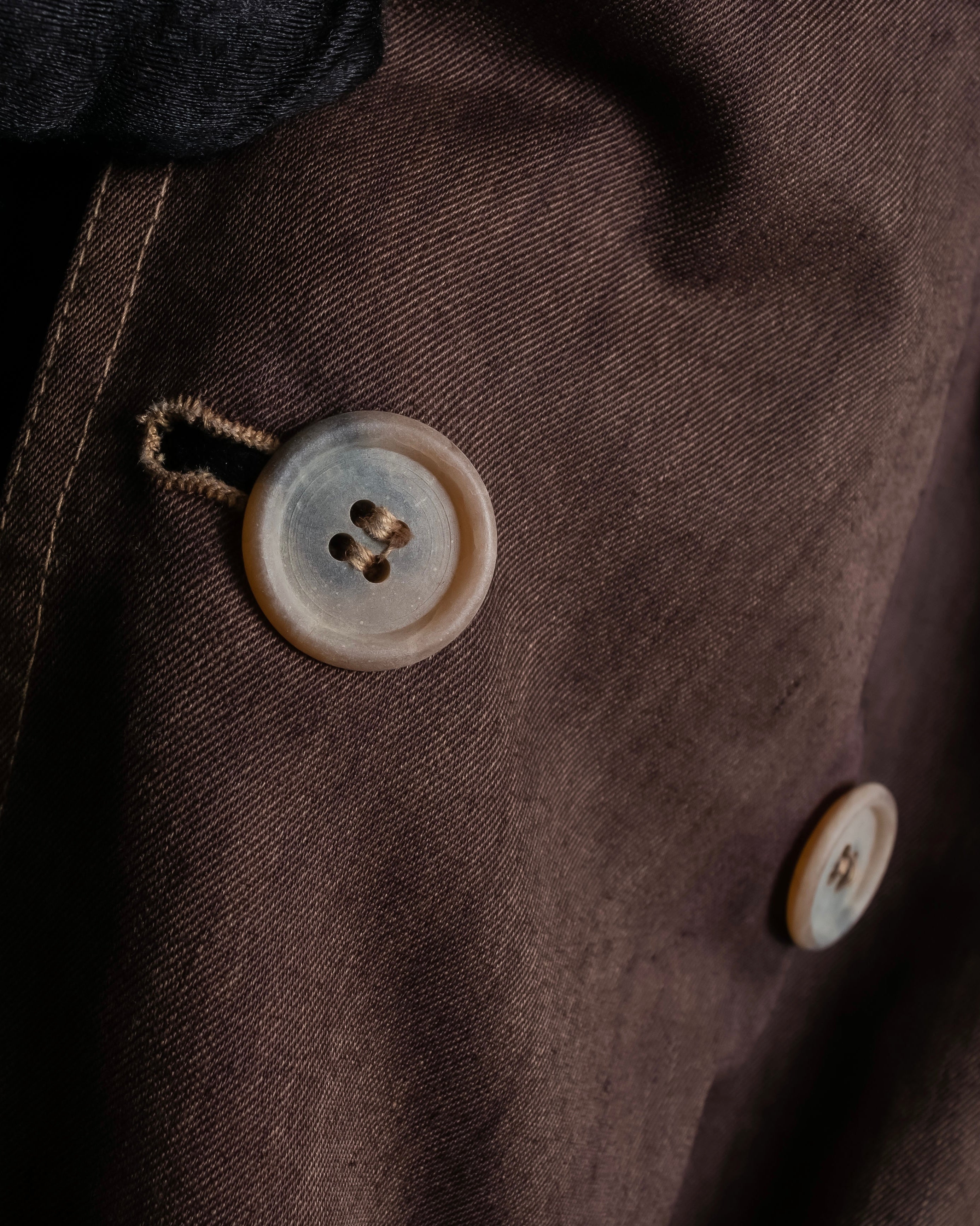 "CHRISTIAN DIOR MONSIEUR"
 Dark brown oversized trench coat