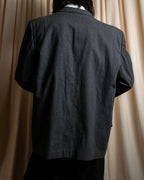 "COMME des GARCONS HOMME" 03SS fine all-over pattern cotton tailored jacket