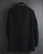 "ETRO" 08AW graphic-lined double-breasted coat