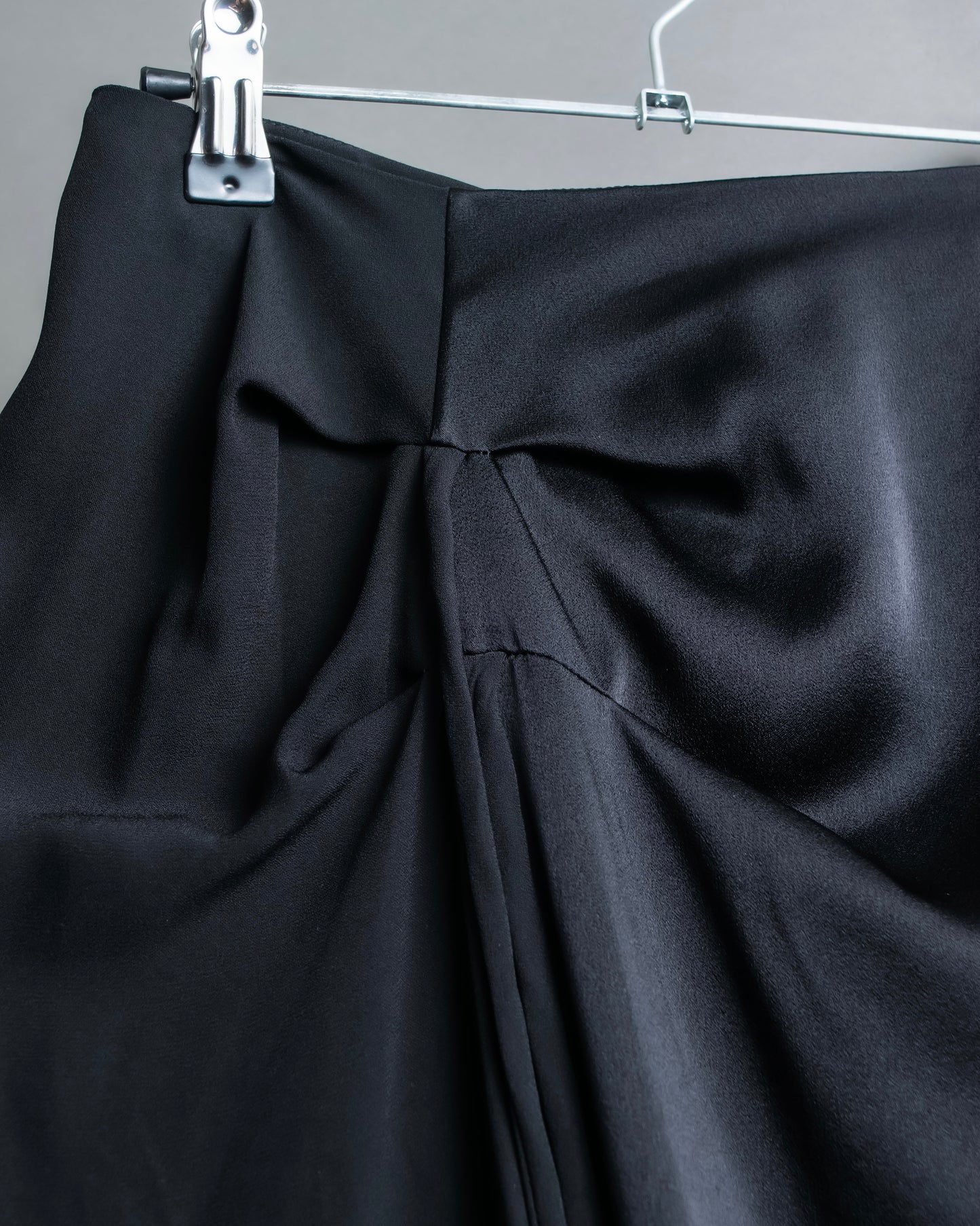 "MARNI" Drawstring design maxi length draping skirt