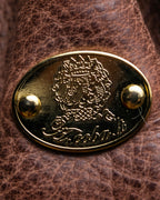 "ADMJ" Leather &amp; canvas combination 2way shoulder bag