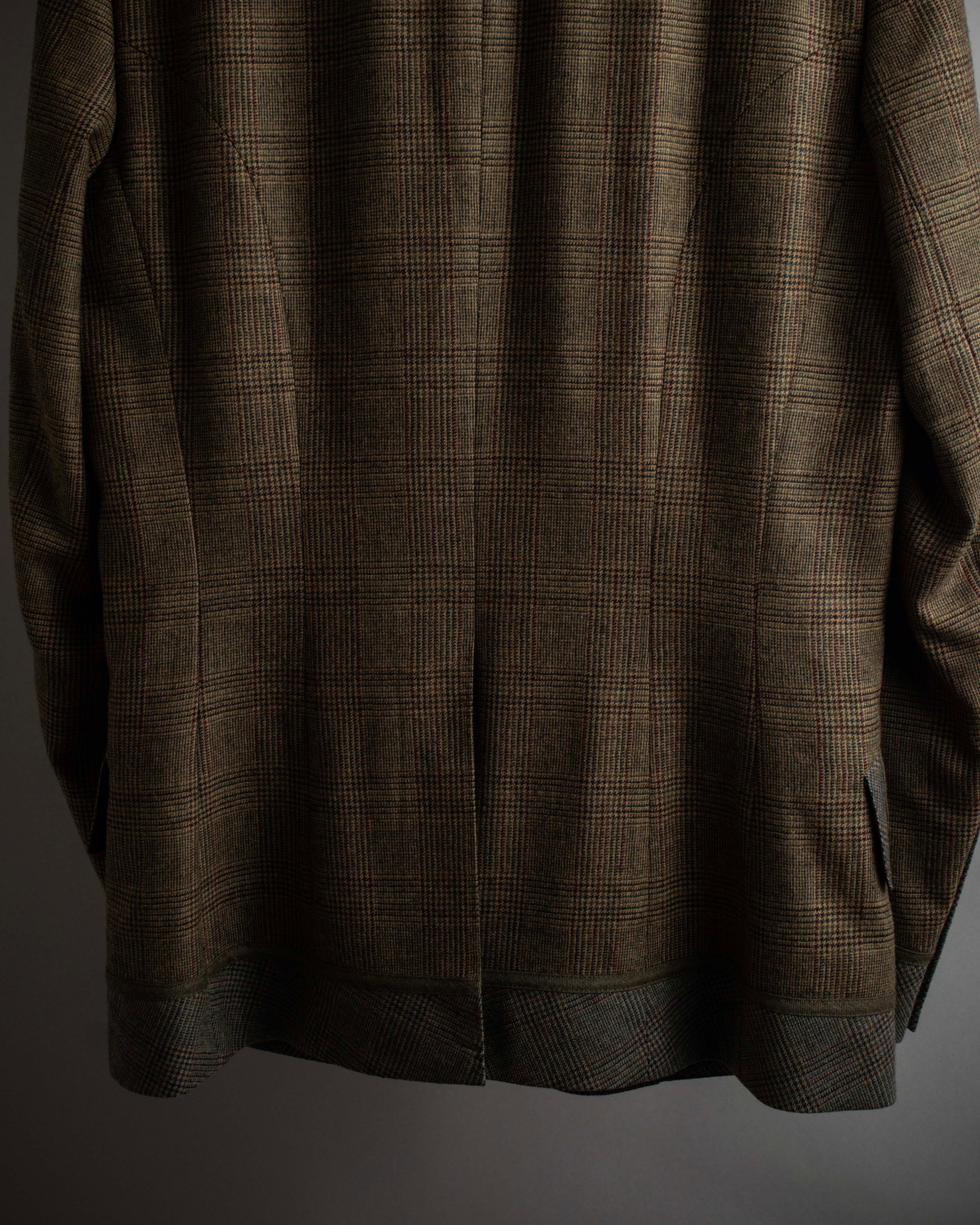 "PAUL SMITH" Flaming detail glen plaid set up