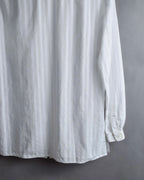 "Christian Dior" 90's Logo engraved striped shirt