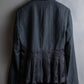 "ISSEY MIYAKE" Different material switching design shape pattern tailored jacket