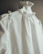 -SPECIAL- “YVES SAINT LAURENT” 70’s-90’s Ruffled high-neck blouse