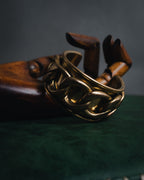 –SPECIAL– "CHANEL" 80’s-90’s Iconic gourmette chain cuff bangle