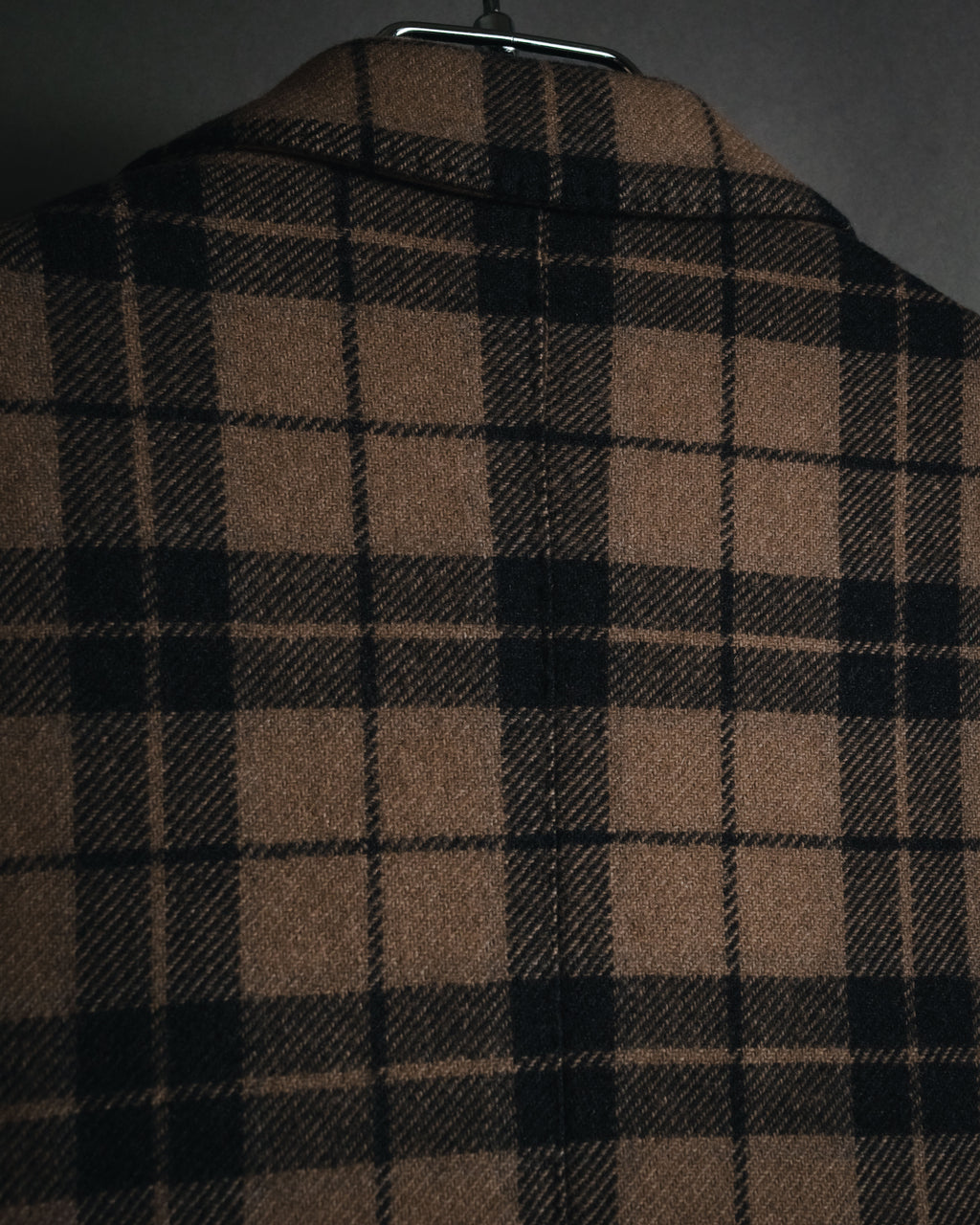 "LARDINI" Checked three-button soft-shoulder tailored jacket