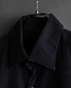 "GUCCI" Slightly glossy pinstripe oversized shirt
