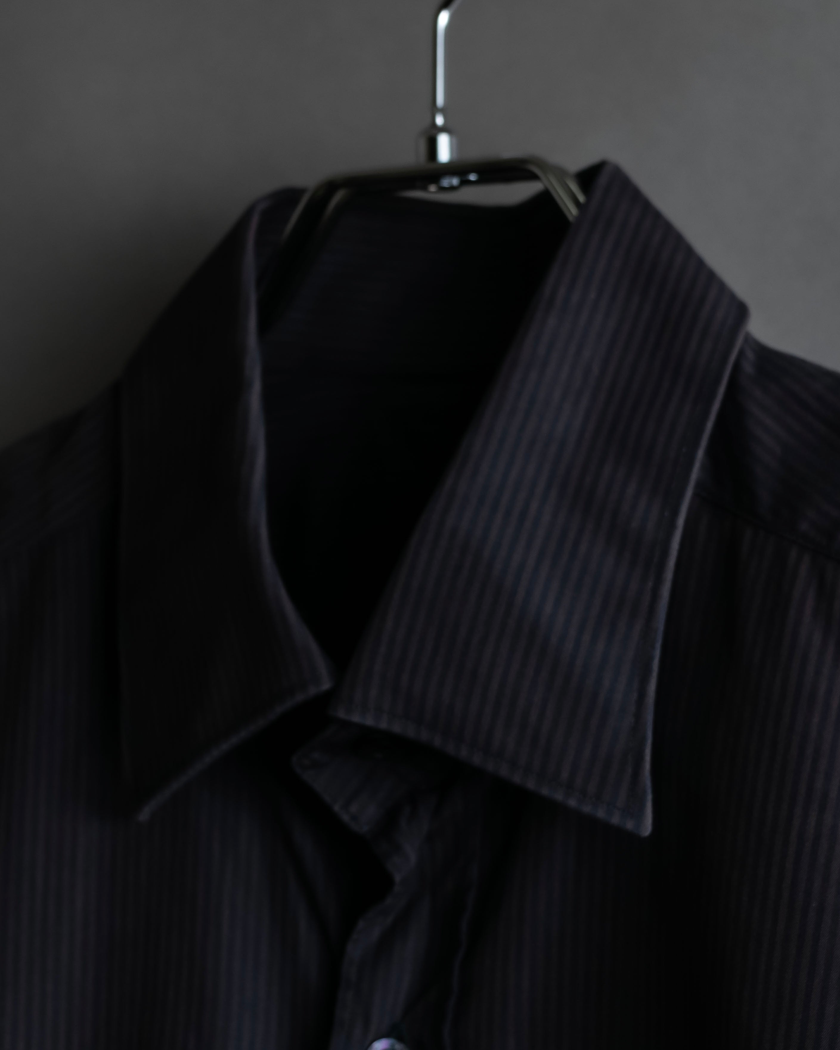 "GUCCI" Slightly glossy pinstripe oversized shirt