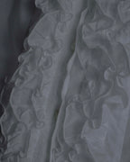 "Dolce & Gabbana" Tiered frill design white shirt