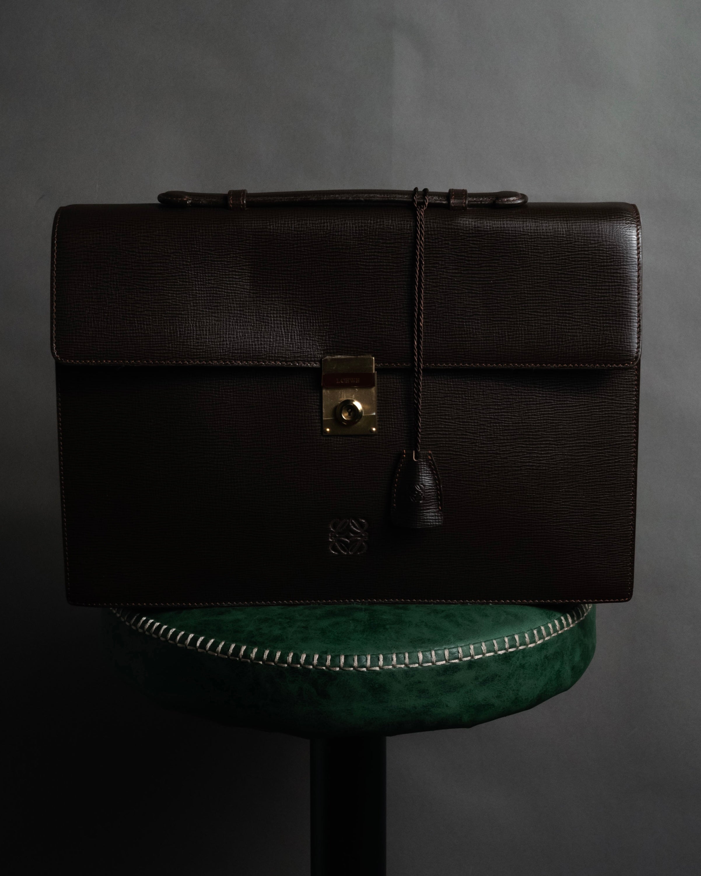 “LOEWE” 90’s Heritage anagram lock briefcase