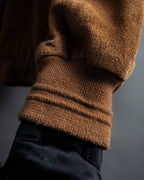 "SEAHOP" Ribbed design suede leather blouson