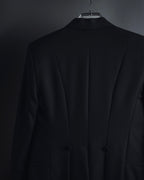 "Saint Laurent Paris" Modern tailcoat design jacket