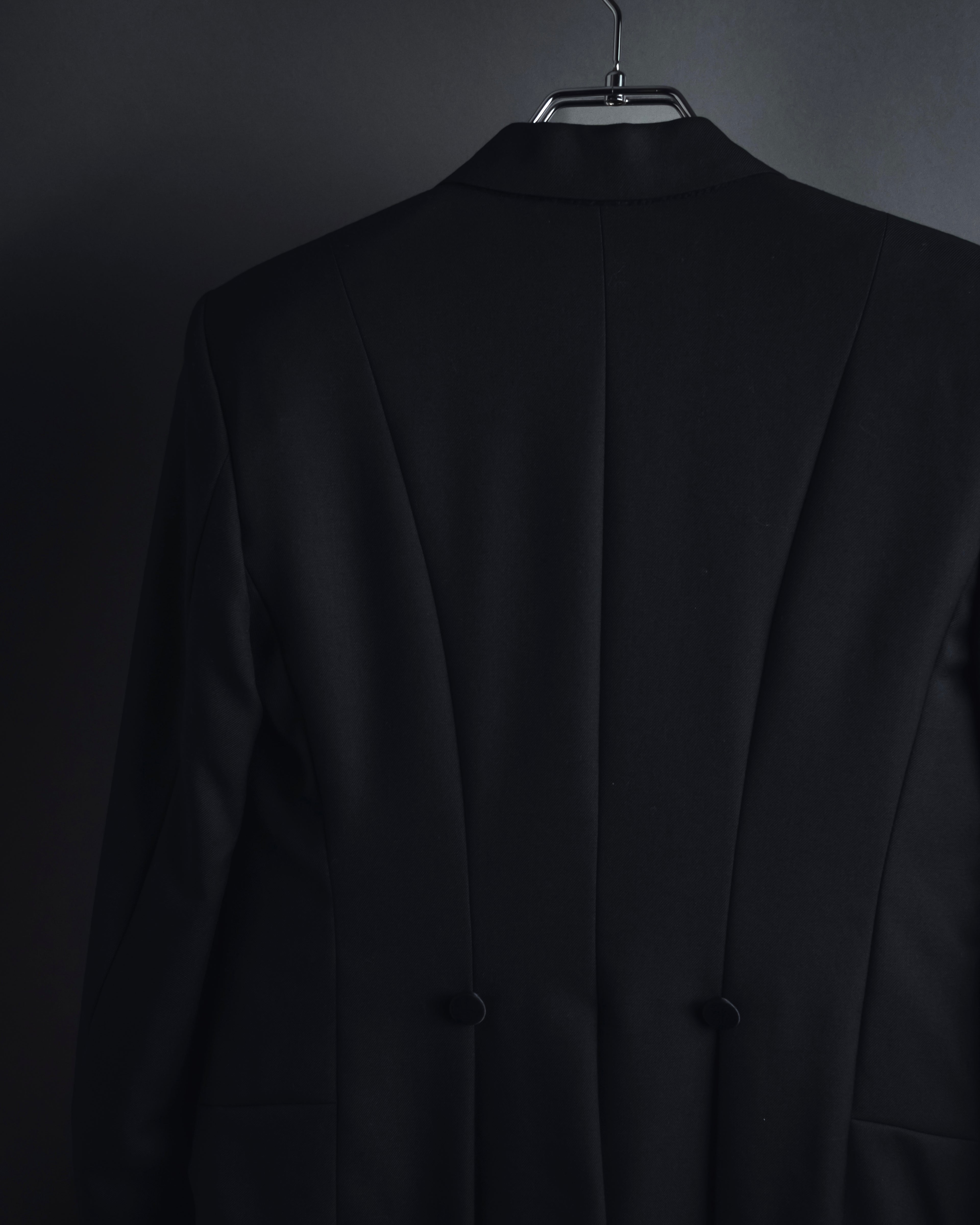 "Saint Laurent Paris" Modern tailcoat design jacket