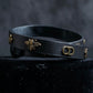 "Christian Dior" Mystical motif leather bracelet