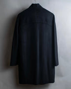 "Max Mara" Stand neck fly front mid length coat