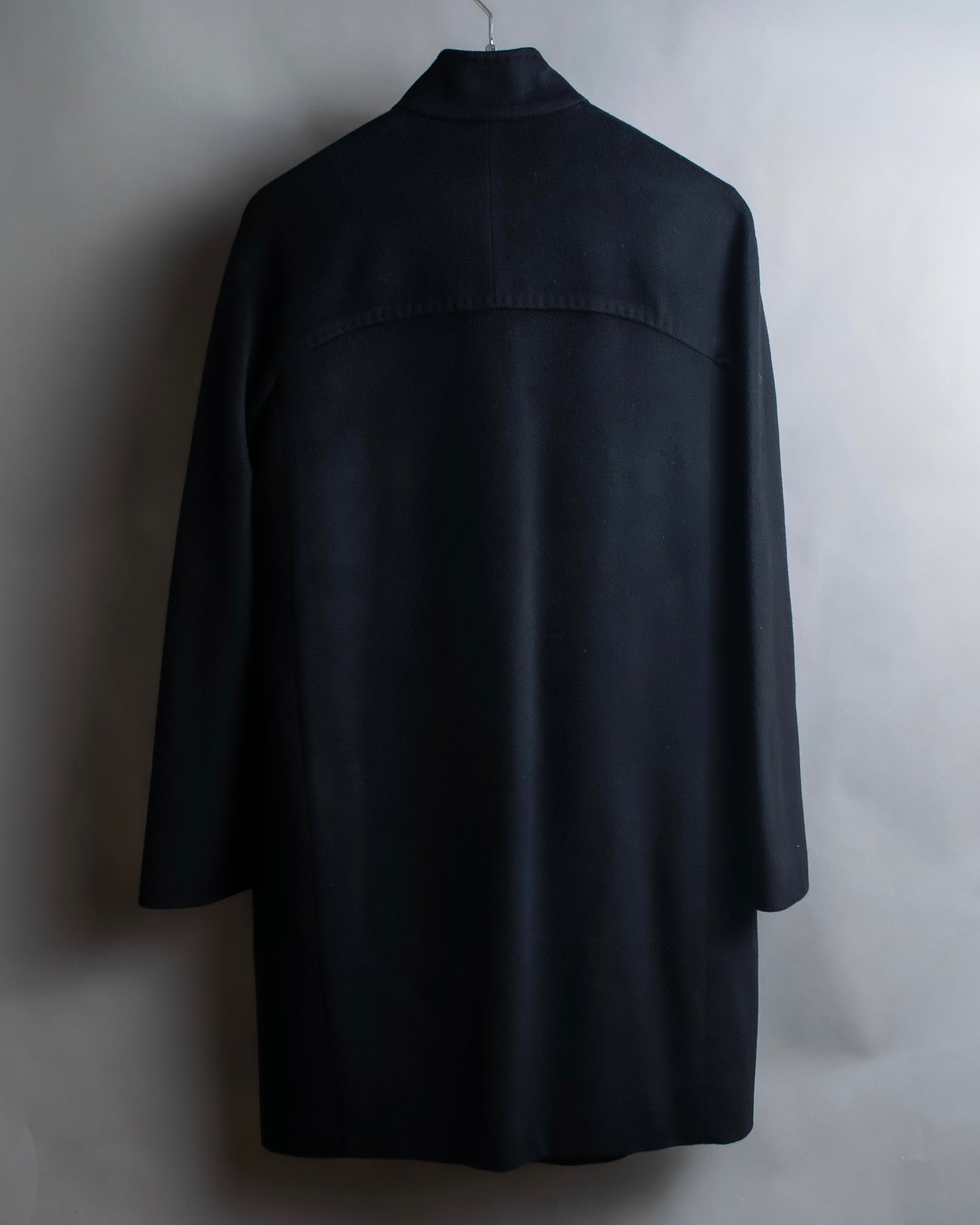 "Max Mara" Stand neck fly front mid length coat