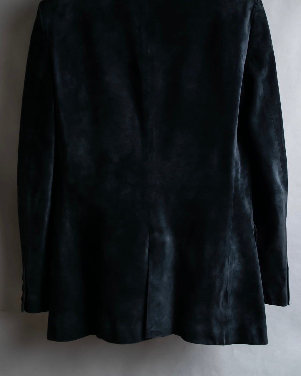 "GUCCI" Stitch design suede tailored jacket