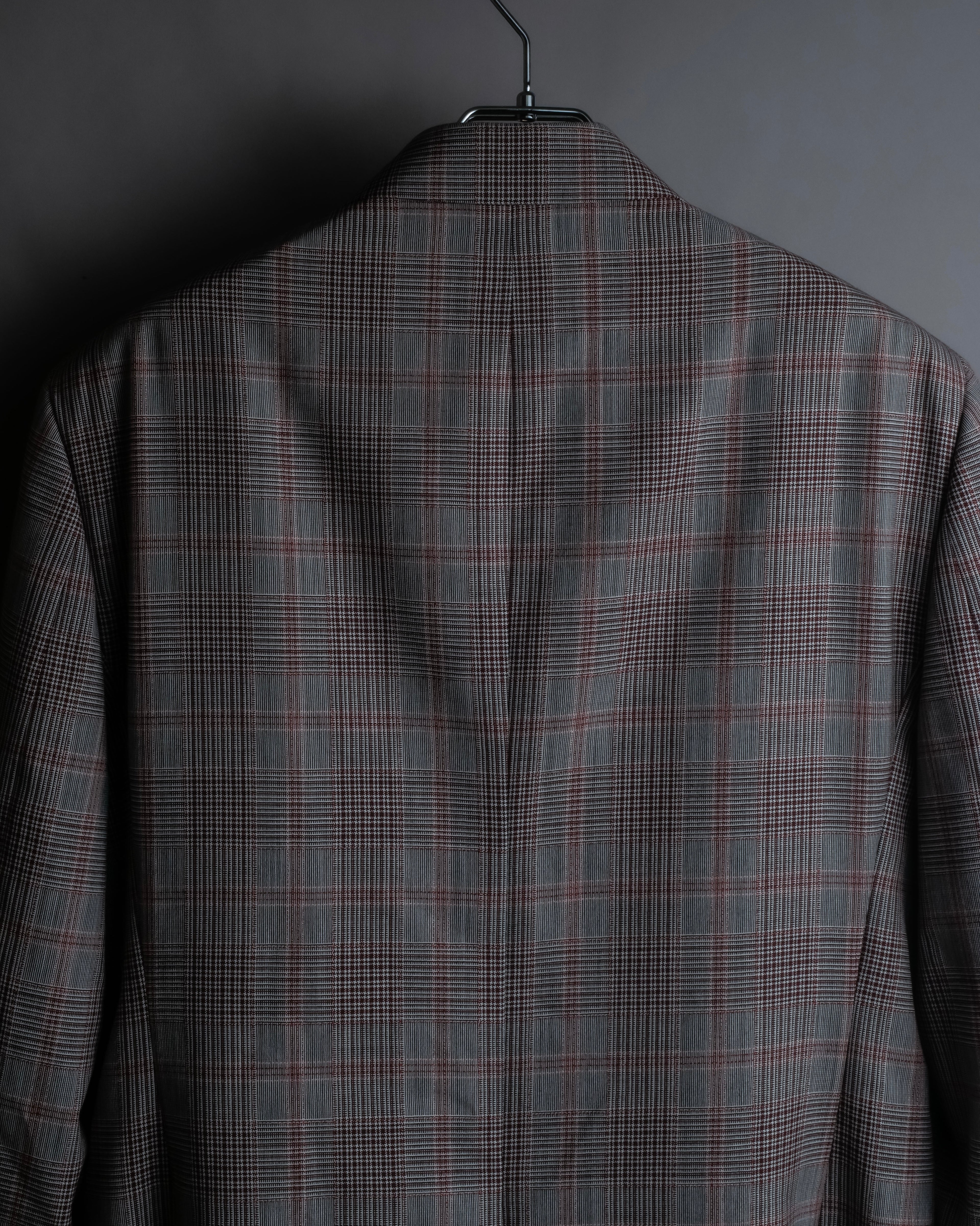 "Calvin Klein" Glen check oversized double breasted jacket