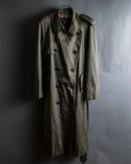 "Burberrys" Dark khaki belted trench coat