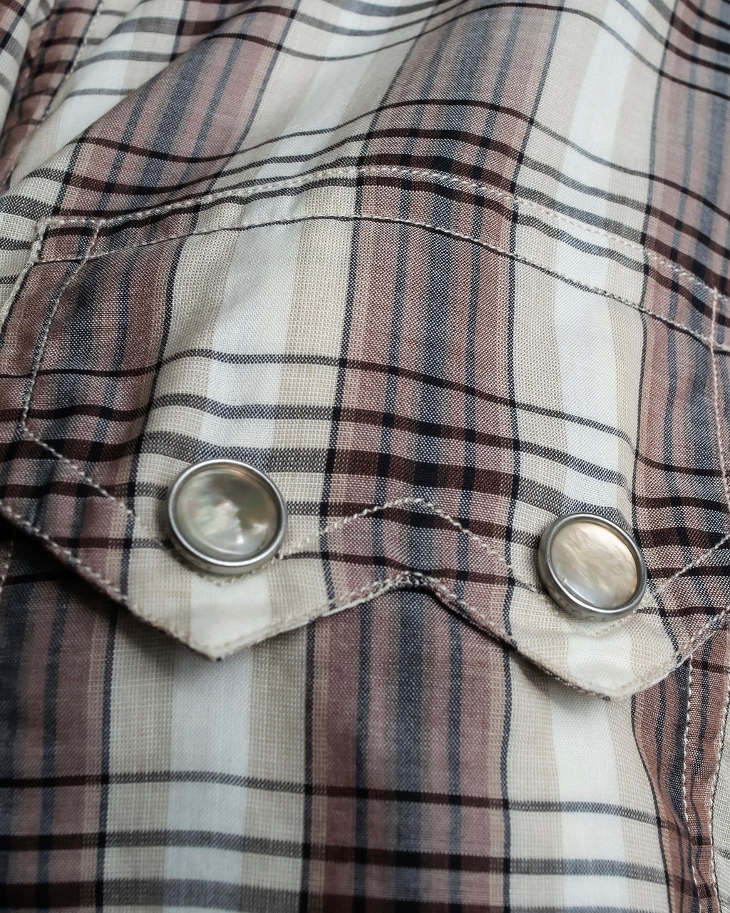 "GUCCI" Floral and checkered western shirt