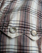 "GUCCI" Floral and checkered western shirt