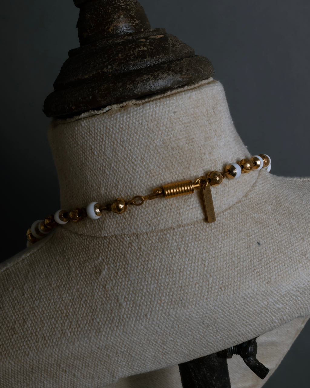 "BALENCIAGA" Leaf motif bijou santoire necklace