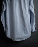 “HERMES” 80’s clou de selle-button jacquard dress shirt