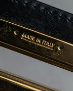 "Salvatore Ferragamo" Gancini motif leather hand bag