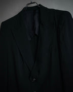 "Y’s" 00’s Asymmetric pleated-back three-button jacket
