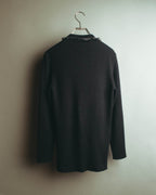 “VALENTINO ROMA” 00’s-10’s Rib knit frilled cardigan