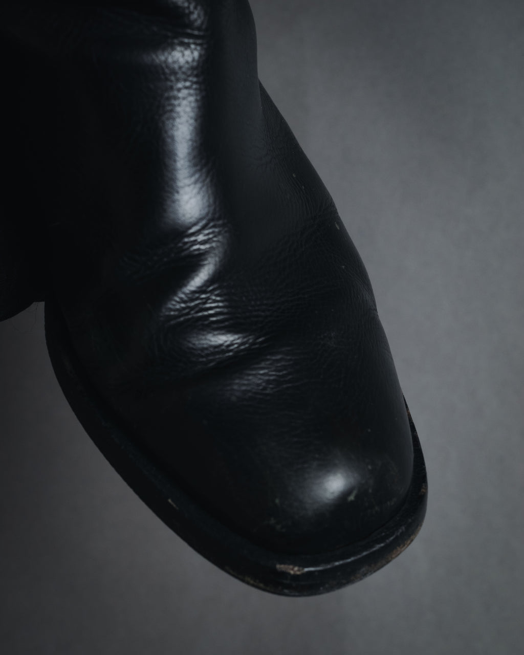 "CHANEL" 2006-12 Double-buckle leather engineer boots