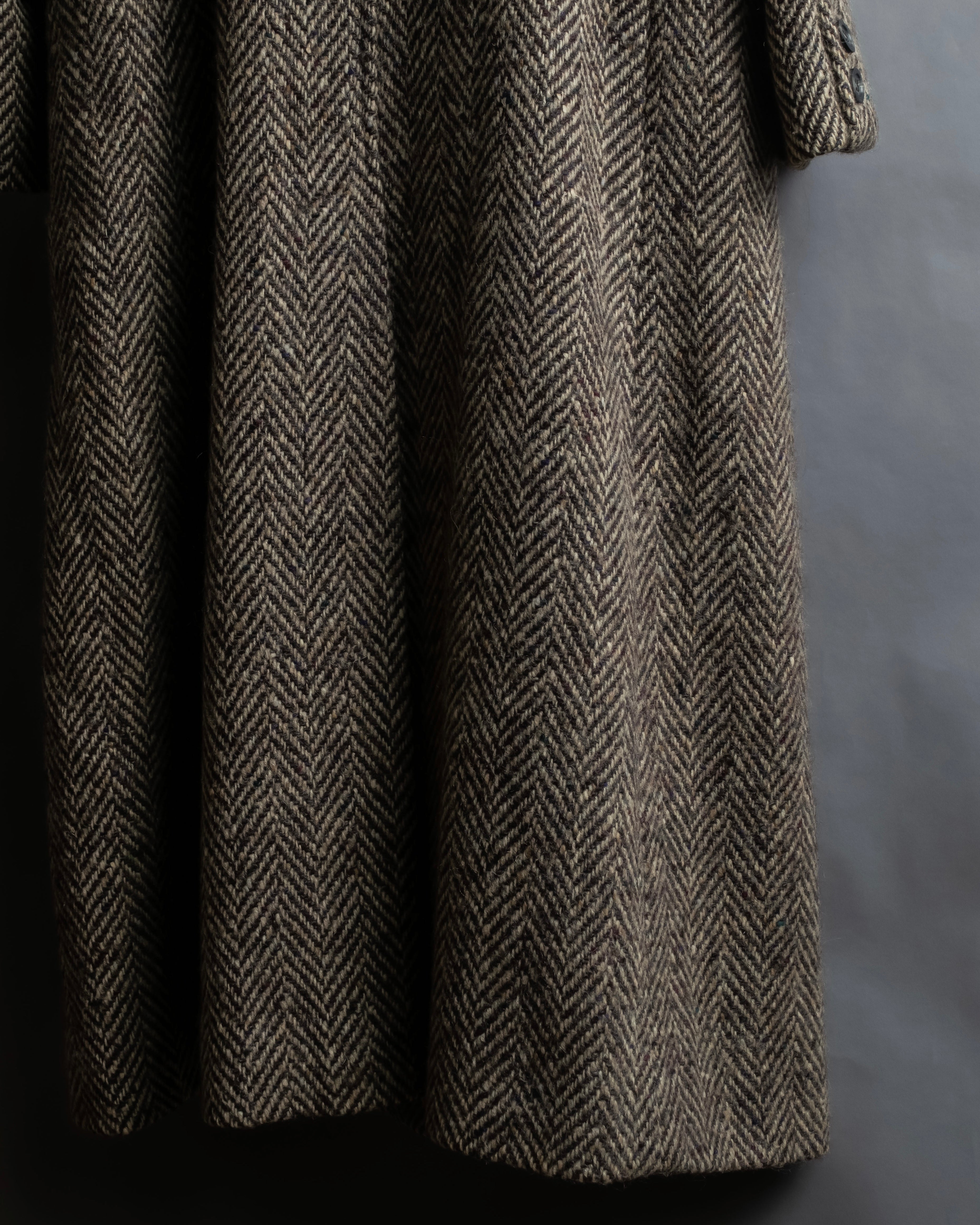 Vintage irish tweed long coat
