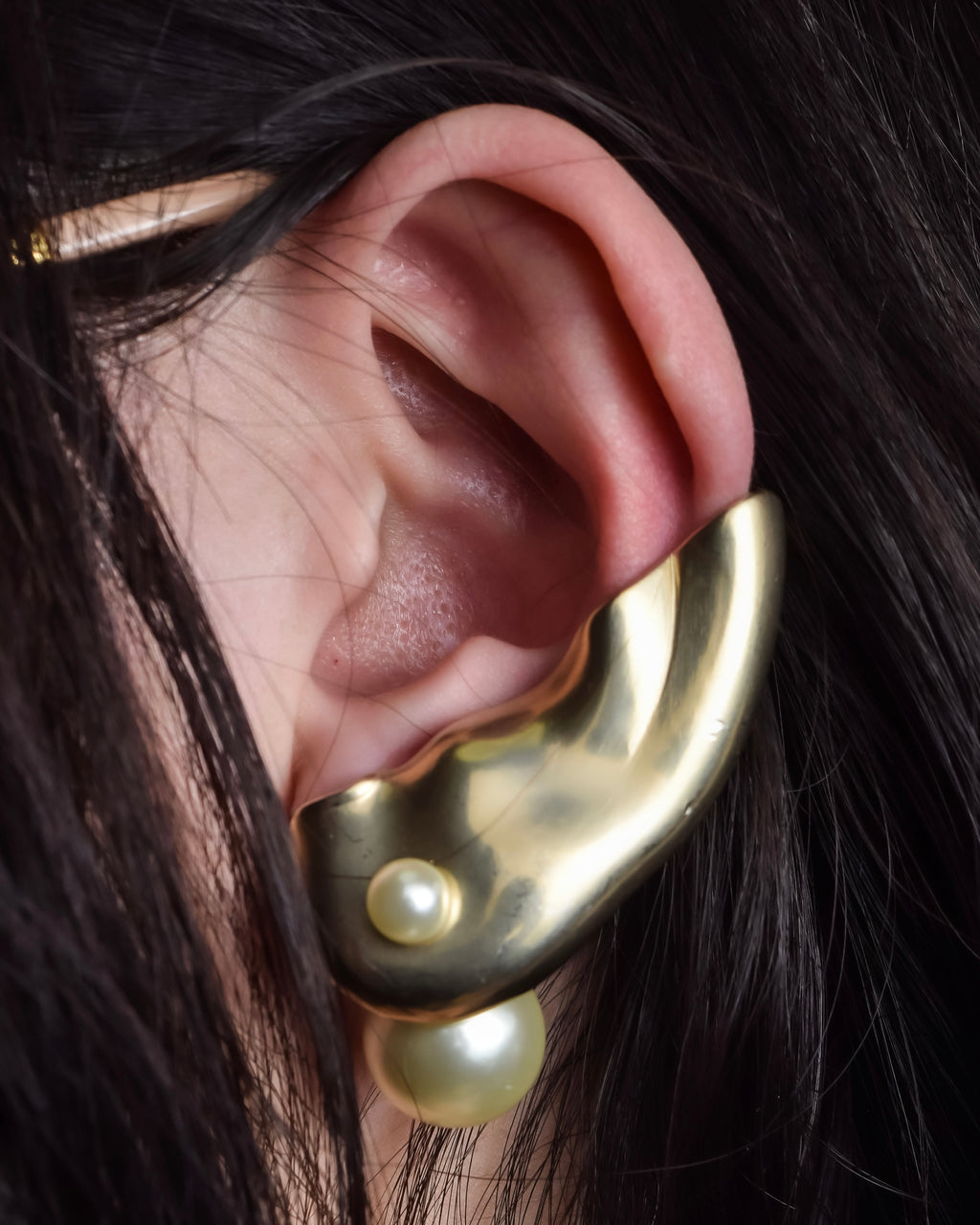 "Christian Dior" Pearl design shaped earrings