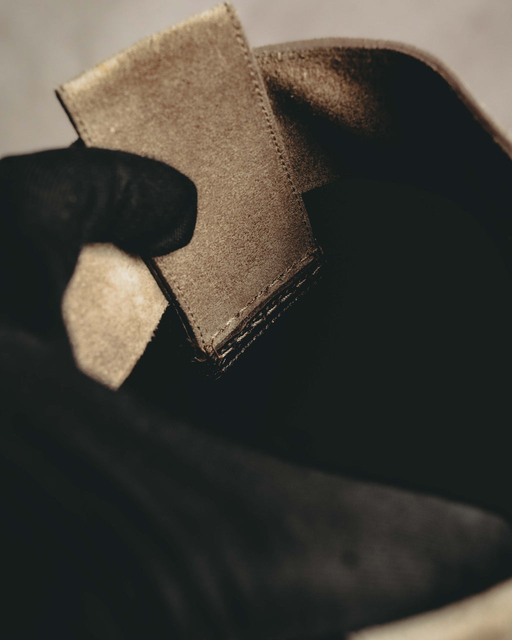 -SPECIAL- “Dior” 00’s Taupe suede square toe riding boots