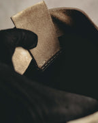 -SPECIAL- “Dior” 00’s Taupe suede square toe riding boots