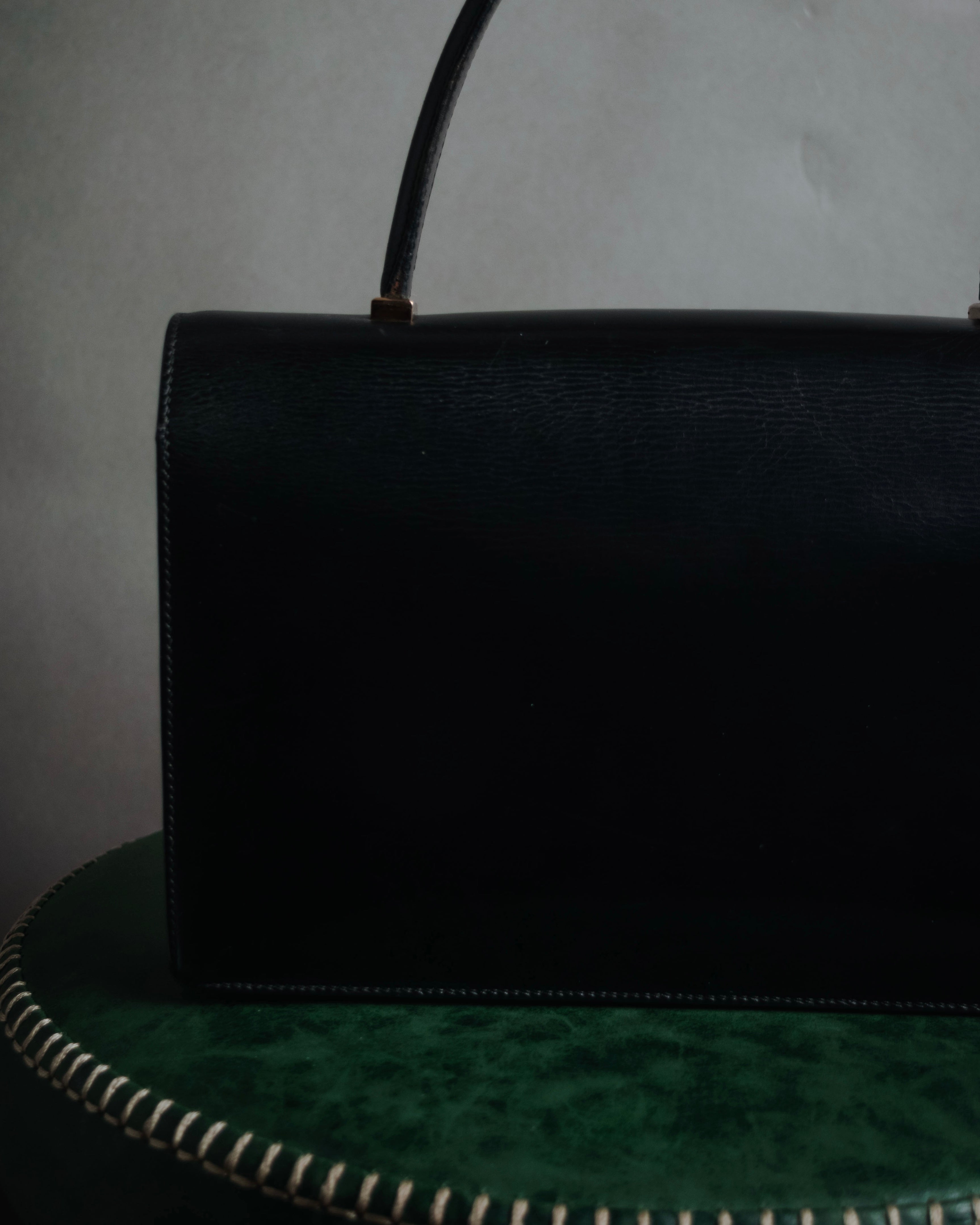 –SPECIAL– "HERMES" 60’s-70’s Box calf piano lock accordion bag