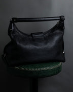 "Salvatore Ferragamo" Gancini motif draping leather bag