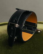 “LOEWE” 2010’s-2020’s industrial leather cuff bracelet