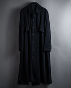 -SPECIAL- "Y's" 15AW Cape design panel oversized stand collar coat