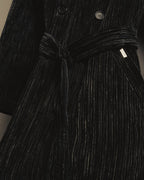 "Christian Dior" 80's-90's Classically tailored belted double-breasted coat