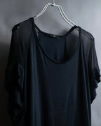 "GUCCI" Layered see-through design pullover