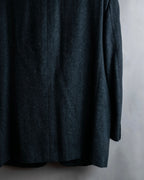 "COMME des GARCONS HOMME DEUX" Box silhouette heather grey tailored jacket