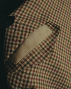 "Christian Dior" 80's-90's Wool check bomber jacket