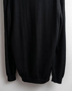 "GUCCI" G logo embroidered silk mix V-neck knit