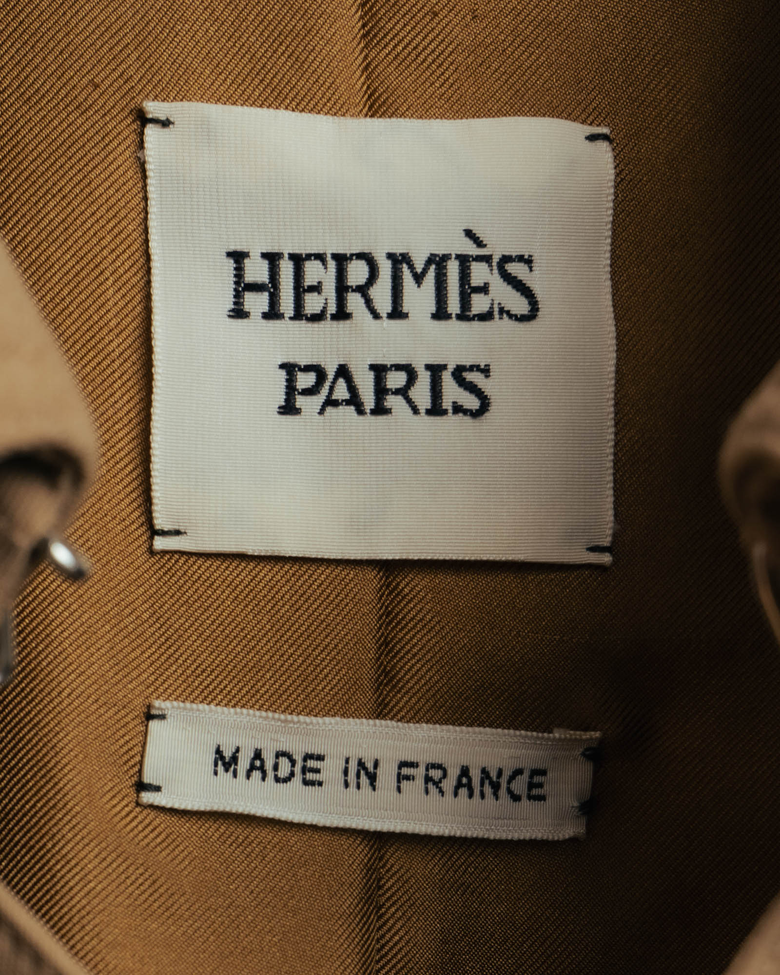 -SPECIAL- “HERMÈS” 90’s-00’s Margiela era draped wool trench coat