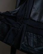 "JEAN PAUL GAULTIER FEMME" Sheer mixed material design pullover